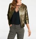 Designer-Jacquardblazer gold
