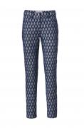 Designer-Jacquardhose blau-silber