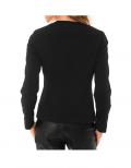 Designer-Jacquardjacke schwarz-silber
