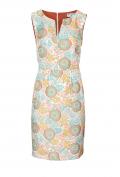 Designer-Jacquardkleid bunt