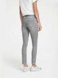 Designer-Jeans m Stickerei grau