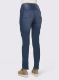 Designer-Jeans mit Gürtel blue-bleached