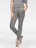 Designer-Jeans mit Nieten hellgrau