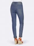 Designer-Jeans mit Stickerei blue