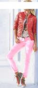 Designer-Jeans rosa