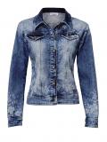 Designer-Jeansjacke blau