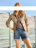 Designer-Jeansjacke metallic