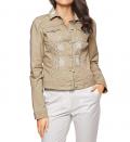 Designer-Jeansjacke sand