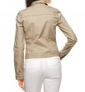 Designer-Jeansjacke sand