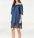Designer-Jeanskleid blau
