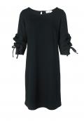 Designer-Jersey-Kleid schwarz