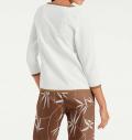 Designer-Jerseyblazer ecru-camel