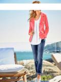 Designer-Jerseyblazer koralle