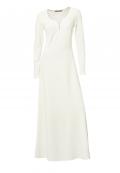 Designer-Jerseykleid creme