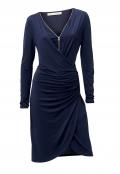 Designer-Jerseykleid marine