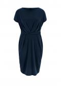 Designer-Jerseykleid marine