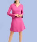 Designer-Jerseykleid pink