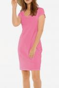 Designer-Jerseykleid pink
