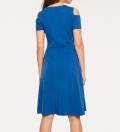 Designer-Jerseykleid royalblau