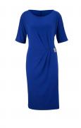 Designer-Jerseykleid royalblau