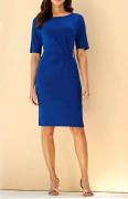 Designer-Jerseykleid royalblau