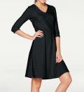 Designer-Jerseykleid schwarz