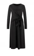 Designer-Jerseykleid schwarz