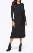 Designer-Jerseykleid schwarz
