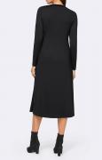 Designer-Jerseykleid schwarz