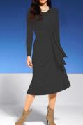 Designer-Jerseykleid schwarz