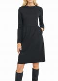 Designer-Jerseykleid schwarz