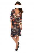 Designer-Jerseykleid schwarz-bunt