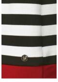 Designer-Jerseykleid schwarz-weiß