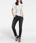 Designer-Jerseyshirt ecru