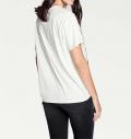 Designer-Jerseyshirt ecru