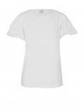 Designer-Jerseyshirt mit Volants offwhite