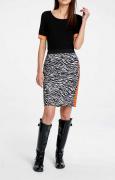 Designer-Jerseyshirt schwarz-orange