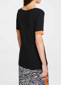 Designer-Jerseyshirt schwarz-orange
