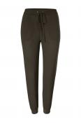 Designer-Jogginghose khaki-weiß