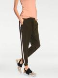 Designer-Jogginghose khaki-weiß