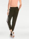 Designer-Jogginghose khaki-weiß