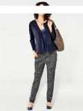 Designer-Jogginghose nachtblau-grau
