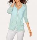 Designer-Kapuzen-Shirtjacke mint