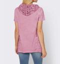 Designer-Kapuzenshirt mitSpitze altrosa
