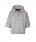 Designer-Kapuzensweatshirt grau-silber