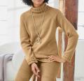 Designer-Kaschmir und Merinowolle-Pullover camel