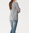 Designer-Kaschmirpullover grau