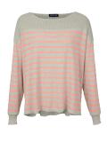 Designer-Kaschmirpullover grau-apricot