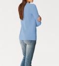 Designer-Kaschmirpullover hellblau