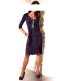 Designer-Kleid 2tlg. lila